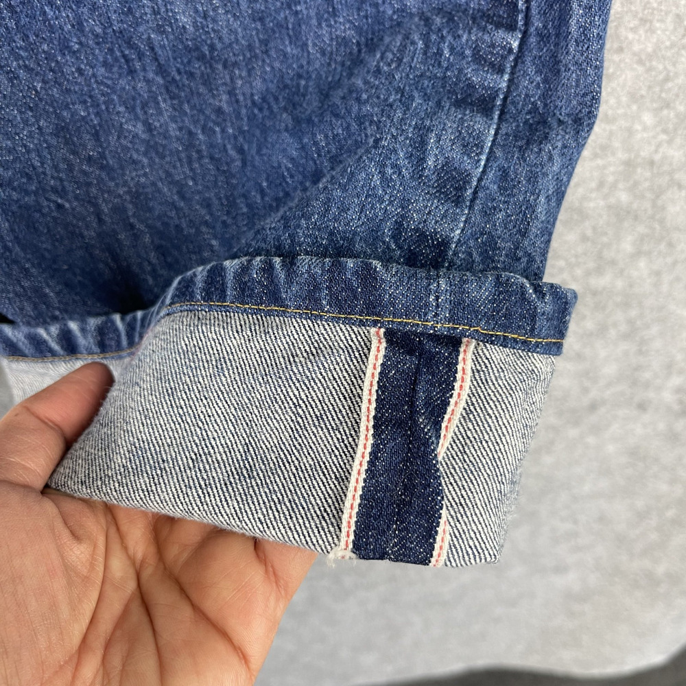1791 Supply Co Selvedge Jeans Mens 38x29 Classic Leg Dark Wash Button Fly USA* - Picture 8 of 16